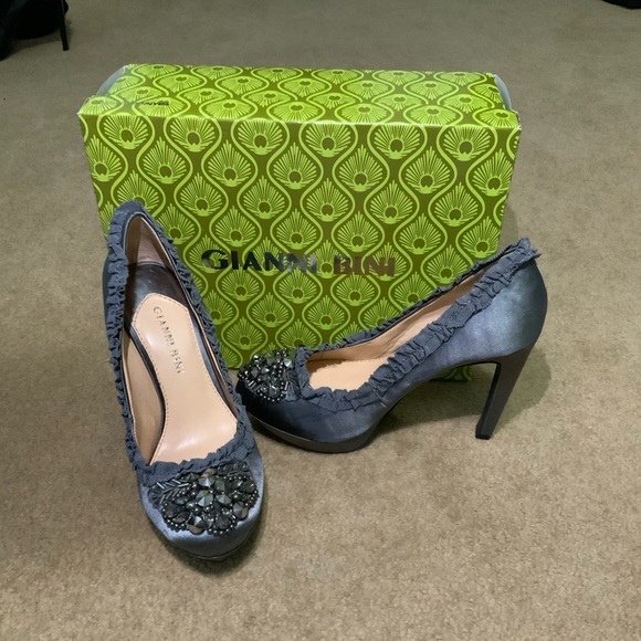 Gianni Bini Shoes - Gianni Bini silver embellished heel